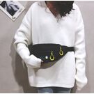 Жіноча бананка, сумка на пояс, чорна П2549