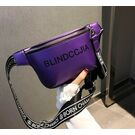 Женская бананка, сумка на пояс, фиолетовая П2551