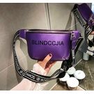 Женская бананка, сумка на пояс, фиолетовая П2551