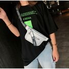 Женская бананка, сумка на пояс, зеленая П2552