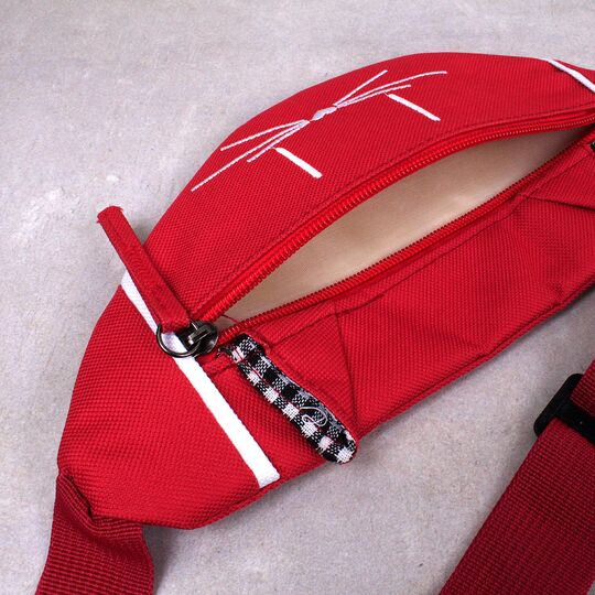 Детская сумка банан, красная П2555