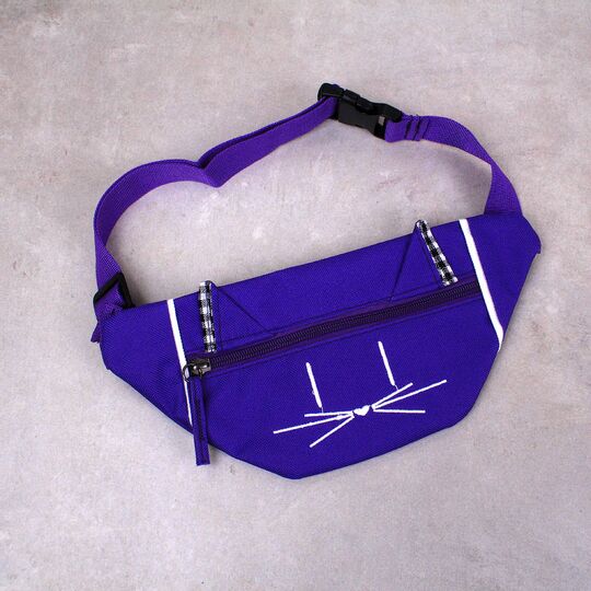 Детская сумка банан, фиолетовая П2556