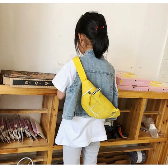 Детская сумка банан, розовая П2557