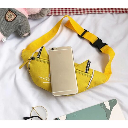 Детская сумка банан, розовая П2557