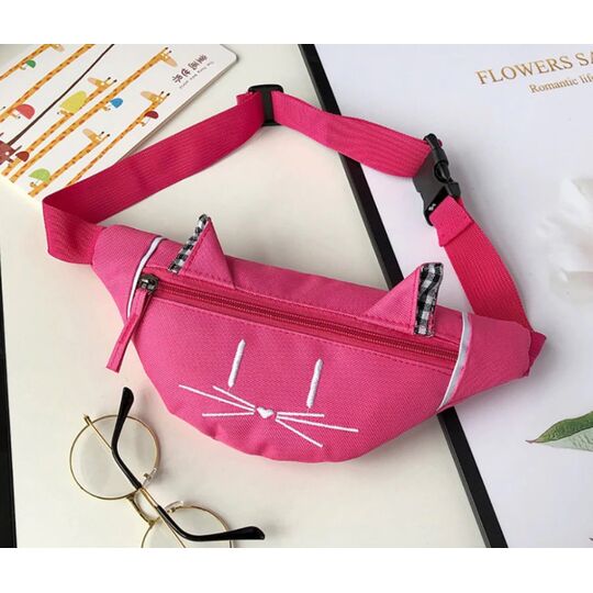 Детская сумка банан, розовая П2557