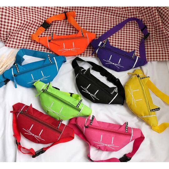 Детская сумка банан, розовая П2557