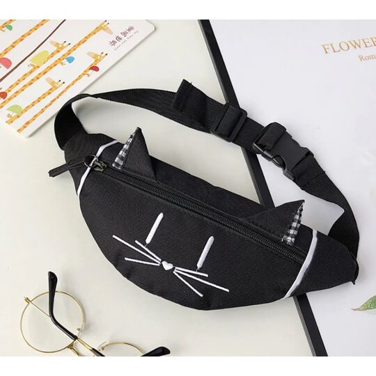 Детская сумка банан, черная П2561