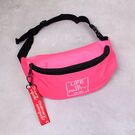 Сумка на пояс, бананка, розовая П2565