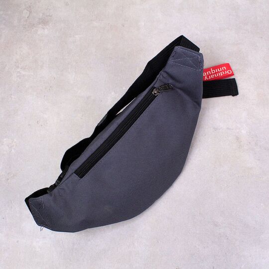 Сумка на пояс, бананка, сіра П2567 Сумка на пояс, бананка, сіра П2567