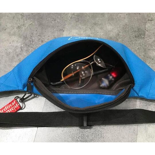 Сумка на пояс, бананка, черная П2569