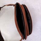 Мужская сумка поясная "WESTAL" , бананка, коричневая П2571