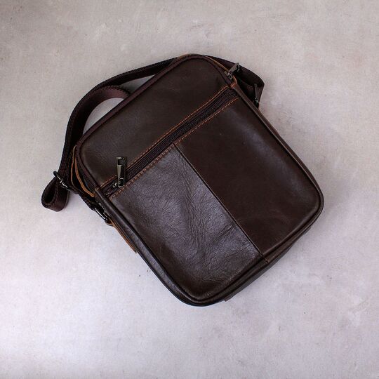 Мужская сумка на плечо "WESTAL", коричневая П2575