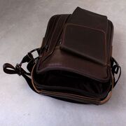 Мужская сумка на плечо "WESTAL", коричневая П2575