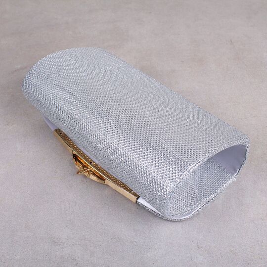 Женская сумка-клатч, серая П0165