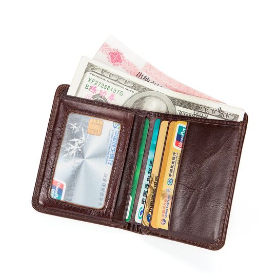 Мужской кошелек "WESTAL", коричневый П2578