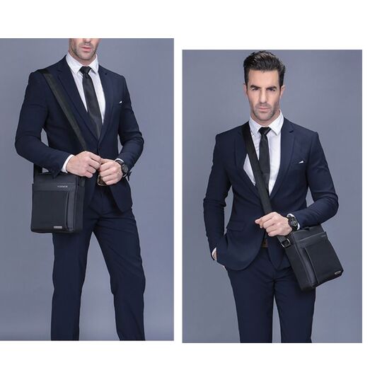 Мужская сумка VORMOR, черная П2585 Мужская сумка VORMOR, черная П2585