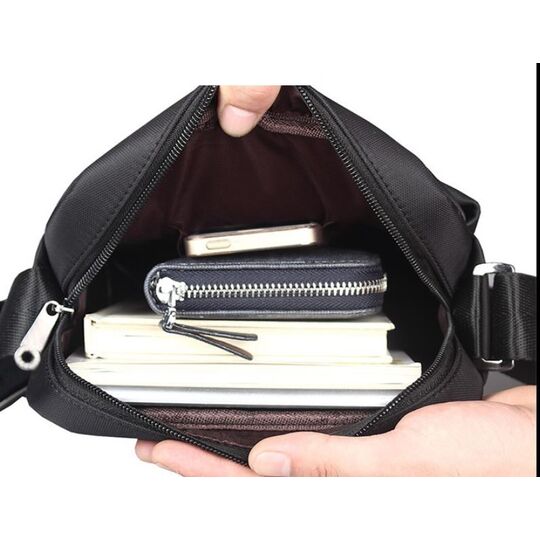 Мужская сумка VORMOR, черная П2585 Мужская сумка VORMOR, черная П2585