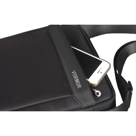 Мужская сумка VORMOR, черная П2585 Мужская сумка VORMOR, черная П2585