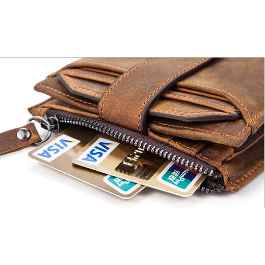 Мужской кошелек "WESTAL", коричневый П2586