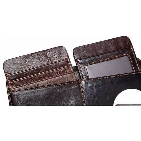 Мужской кошелек "WESTAL", коричневый П2591