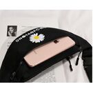 Женская сумка, бананка с ромашкой, П2597