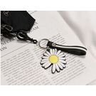 Женская сумка, бананка с ромашкой, П2597