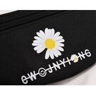 Женская сумка, бананка с ромашкой, П2597