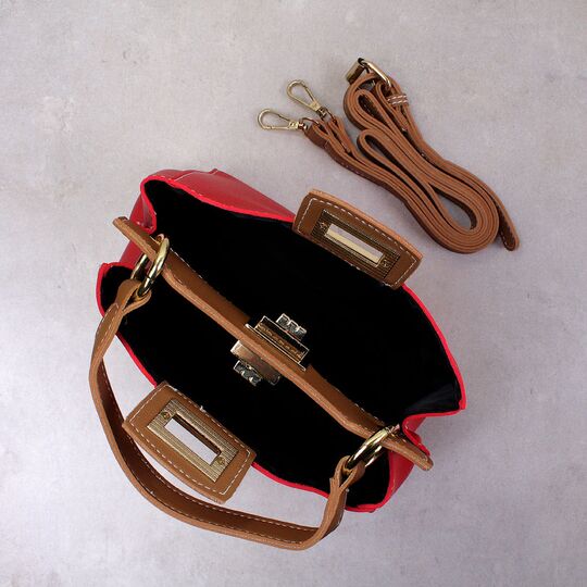 Женская сумка FUNMARDI, красная П2600