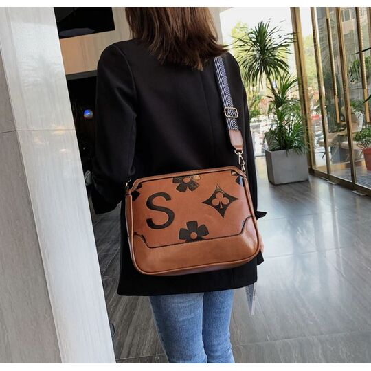 Женская сумка FUNMARDI, коричневая П2602