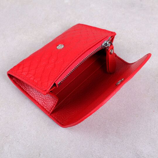 Жіночий міні гаманець, червоний П2607