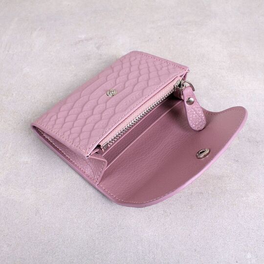 Жіночий міні гаманець, рожевий П2609 Жіночий міні гаманець, рожевий П2609