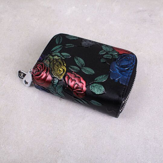 Жіночий гаманець з квітами П2613