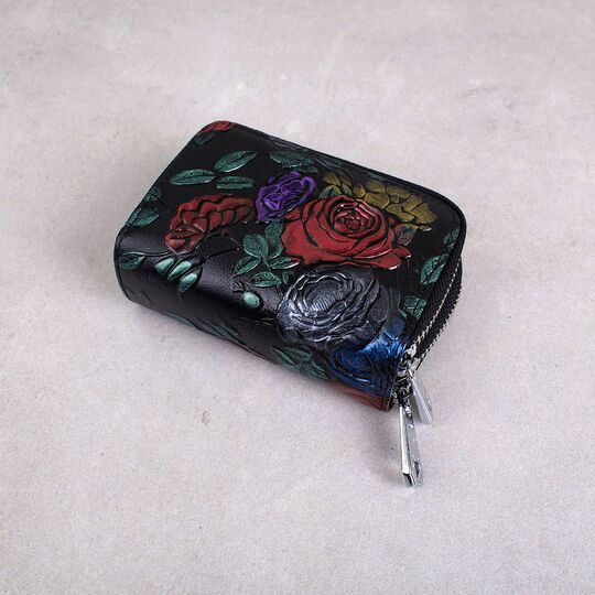 Жіночий гаманець з квітами П2613