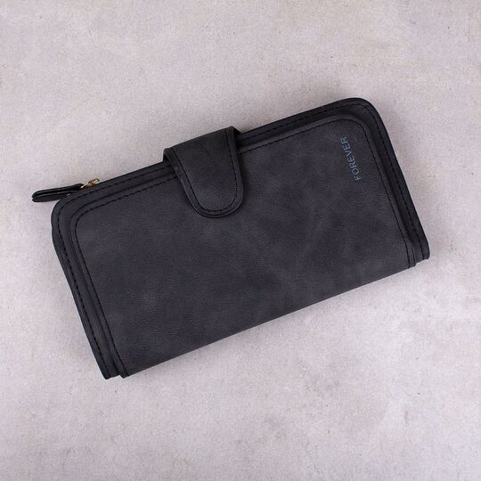 Жіночий гаманець, чорний П0169 Жіночий гаманець, чорний П0169