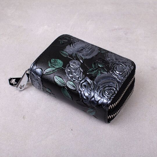 Женский кошелек с цветами П2615