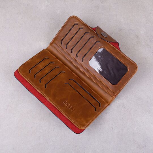 Мужской кошелек, коричневый П2619