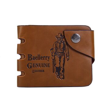 Чоловічий гаманець, коричневий П2622