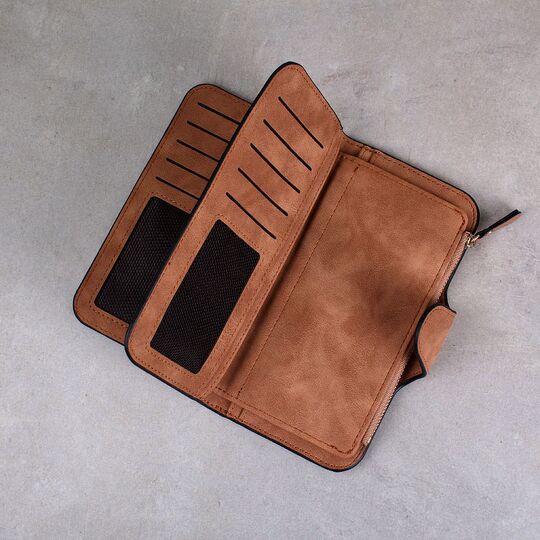 Жіночий гаманець, коричневий П0171 Жіночий гаманець, коричневий П0171