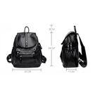Жіночий рюкзак, чорний П2640