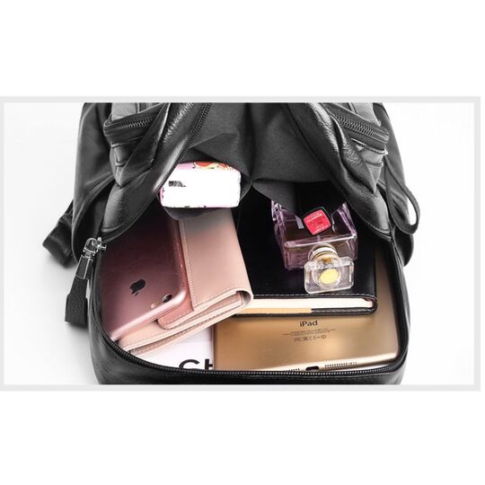 Рюкзак женский, черный П2645