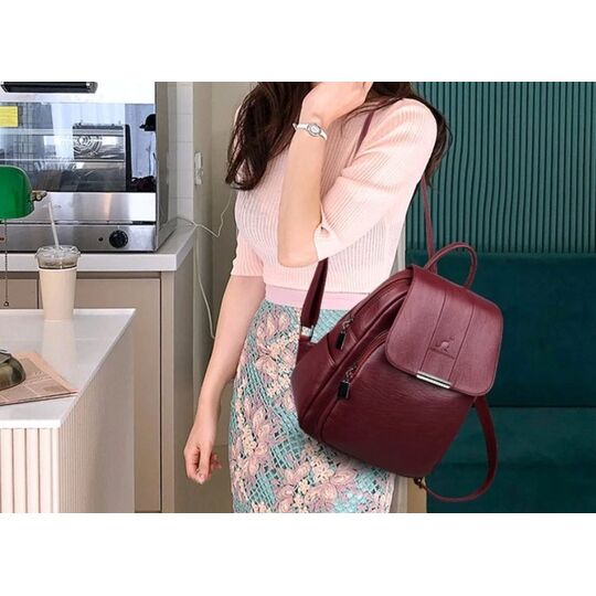 Женский рюкзак PHTESS , красный П2650