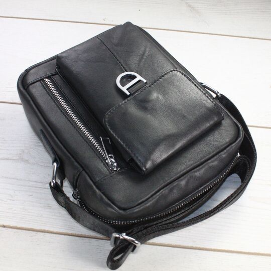 Мужская сумка "WESTAL", черная П2654