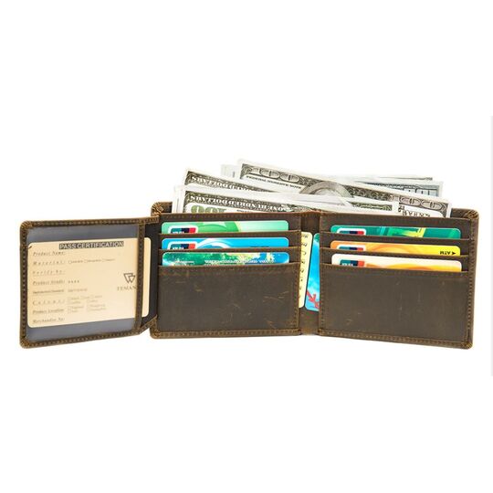 Мужской кошелек "WESTAL", коричневый П2655