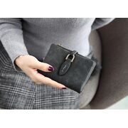 Жіночий гаманець, чорний П0174