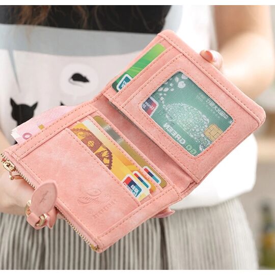 Жіночий гаманець, чорний П0174 Жіночий гаманець, чорний П0174