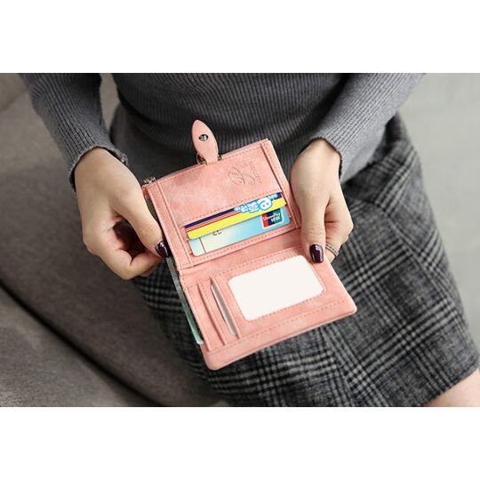 Жіночий гаманець, чорний П0174 Жіночий гаманець, чорний П0174