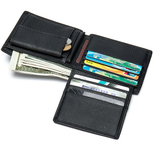 Мужской кошелек "WESTAL", черный П2668