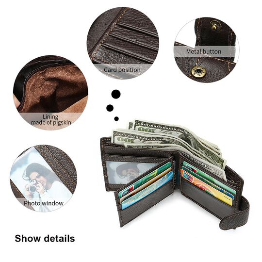 Чоловічий гаманець 'WESTAL', коричневий П2683