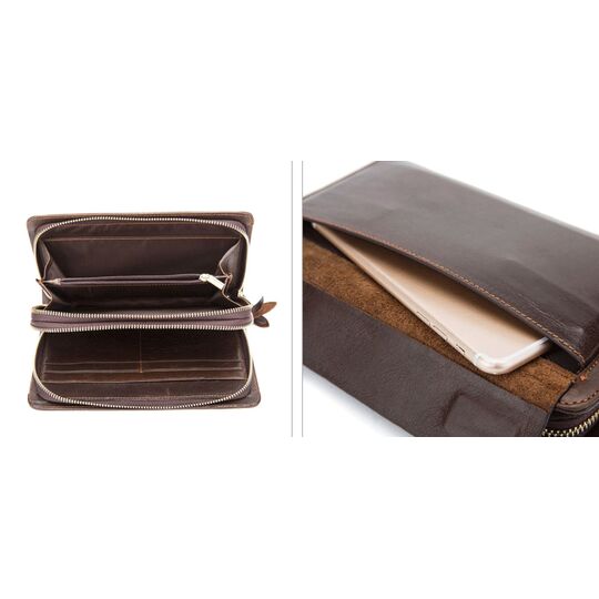 Мужское портмоне "WESTAL", коричневое П2758