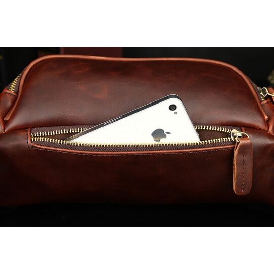 Сумка поясная, бананка, черная П2773 Сумка поясная, бананка, черная П2773